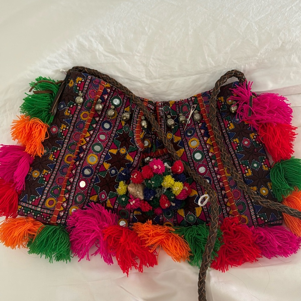 Moroccan crossbody bag.